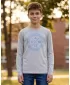 Boy T -Shirt mit langen Ärmeln SAM 73 SASHA BT 552 HELLGRAU