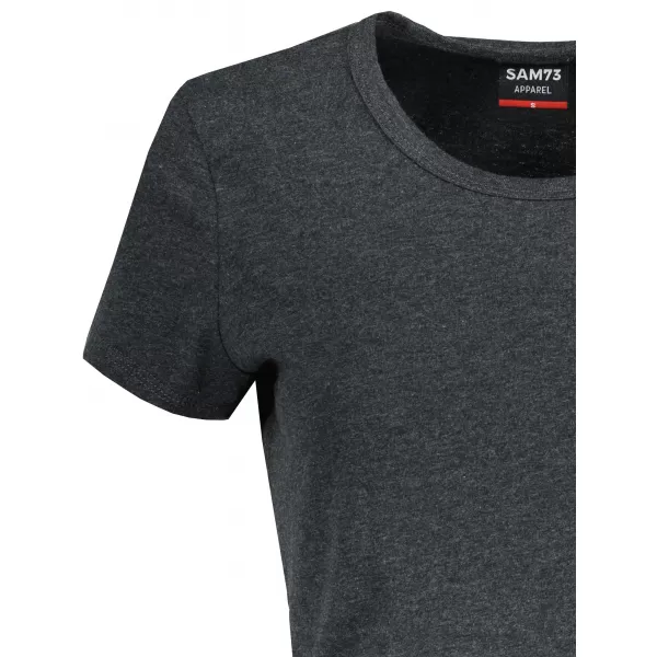  Frauen t -Shirt mit kurzen Ärmeln SAM 73 DAVINA WT 827 SCHWARZ 