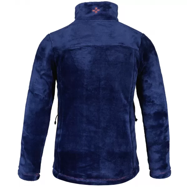  Fleece-Sweatshirt für Mädchen KILPI ERIN-JG QJ0422KI DUNKELBLAU 