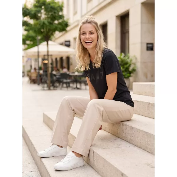  Frauen t -Shirt mit kurzen Ärmeln SAM 73 JOHANNA WT 835 SCHWARZ 