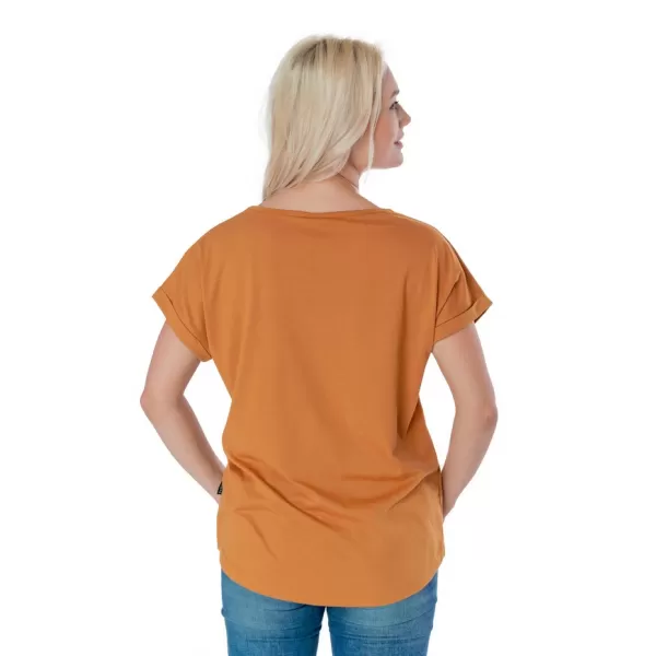  Frauen t -Shirt mit kurzen Ärmeln SAM 73 LEAH WT 828 DUNKLER OCKER 