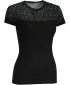 Damen-Thermoshirt SENSOR MERINO IMPRESS 21100006 SCHWARZ/SCHWARZ/PATTERN