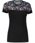 Damen-Thermoshirt SENSOR MERINO IMPRESS 21100008 SCHWARZ/FLORAL