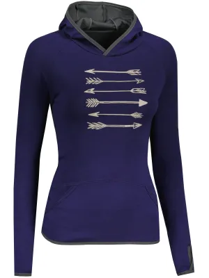 Damen-Sweatshirt SENSOR MERINO UPPER ARROWS 21200041 DEEP BLUE