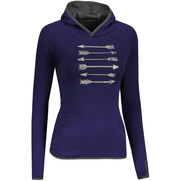  Damen-Sweatshirt SENSOR MERINO UPPER ARROWS 21200041 DEEP BLUE 