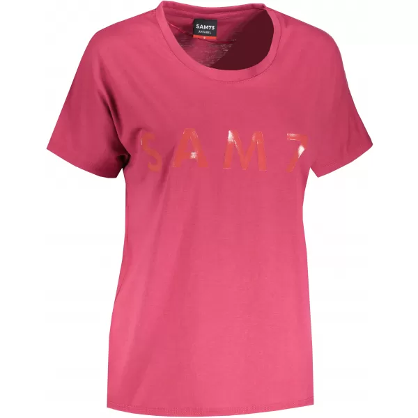  Frauen t -Shirt mit kurzen Ärmeln SAM 73 JOHANNA WT 835 DUNKELROSA 