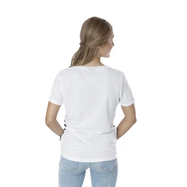  Frauen t -Shirt mit kurzen Ärmeln SAM 73 LANE WT 834 WEIß 