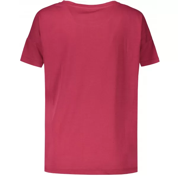  Frauen t -Shirt mit kurzen Ärmeln SAM 73 TANYA WT 826 DUNKELROSA 