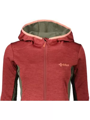 Fleece-Sweatshirt für Damen KILPI ALANIS-W QL0307KI DUNKELROT