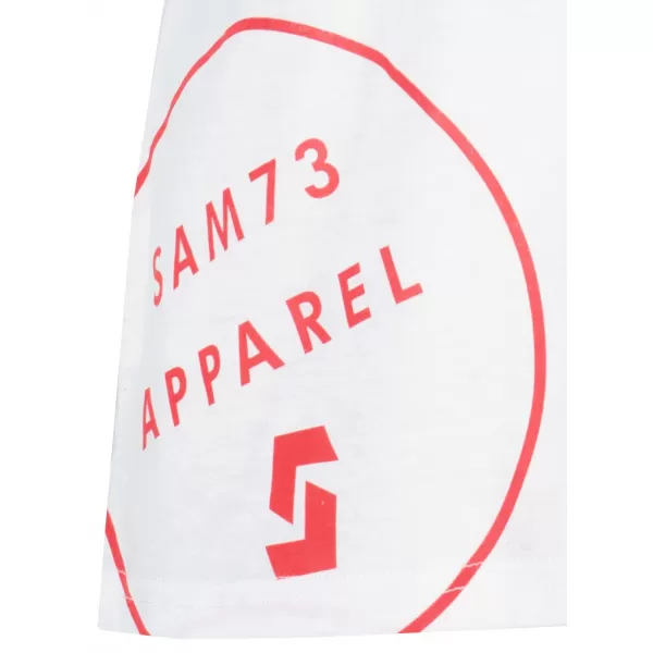  Frauen t -Shirt mit kurzen Ärmeln SAM 73 LEAH WT 828 WEIß 