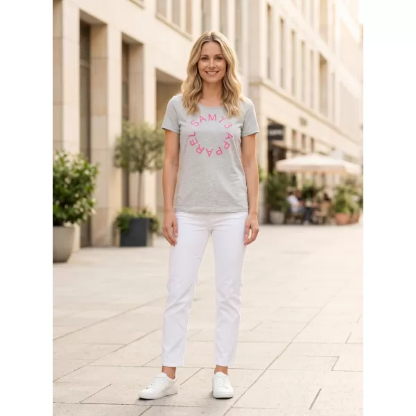  Frauen t -Shirt mit kurzen Ärmeln SAM 73 ARIAS WT 825 HELLGRAU 