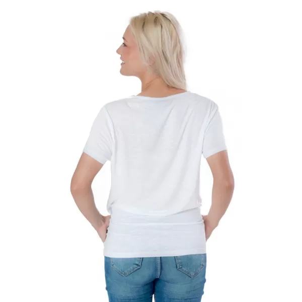  Frauen t -Shirt mit kurzen Ärmeln SAM 73 ARIAS WT 825 WEIß 