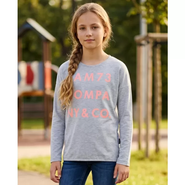  Girl's T -Shirt mit langen Ärmeln SAM 73 KAT GT 557 HELLGRAU 