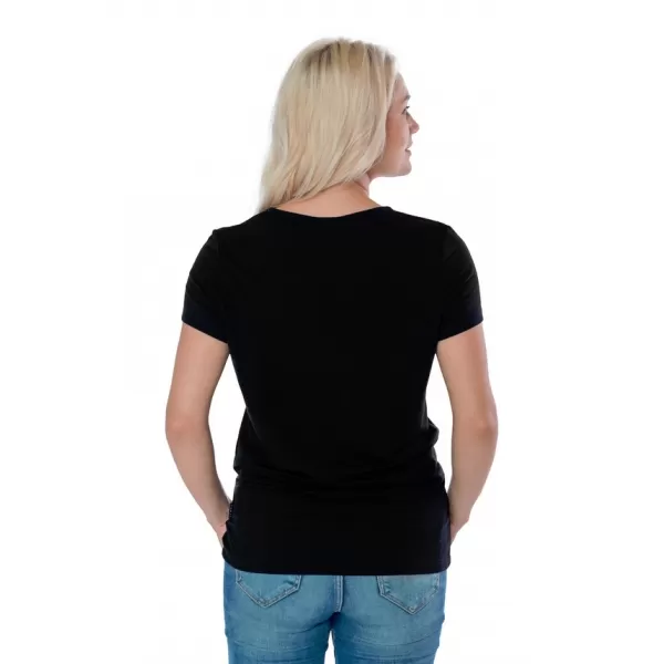  Frauen t -Shirt mit kurzen Ärmeln SAM 73 ARIAS WT 825 SCHWARZ 