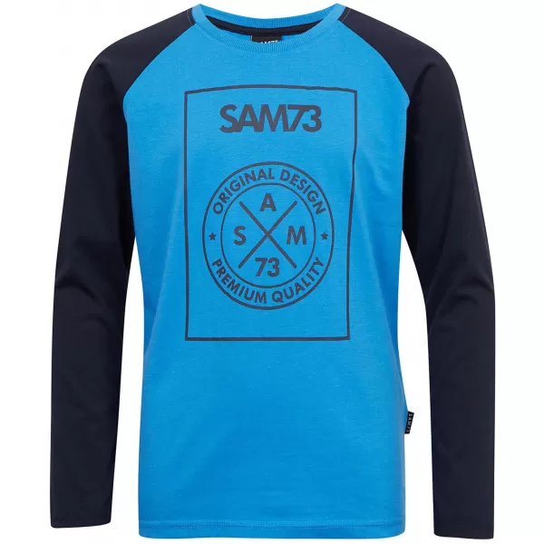  Boy T -Shirt mit langen Ärmeln SAM 73 JACK BT 553 HELLBLAU 