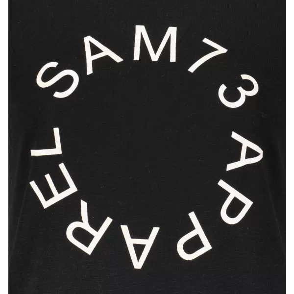  Frauen t -Shirt mit kurzen Ärmeln SAM 73 ARIAS WT 825 SCHWARZ 