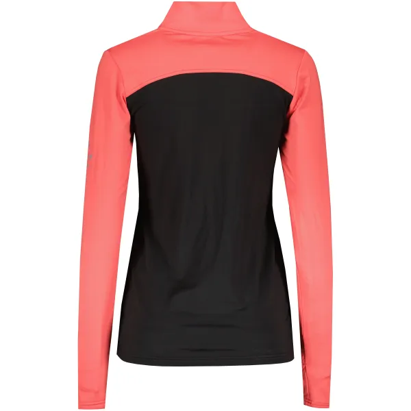  Damen-Funktionspullover SENSOR COOLMAX THERMO 21200049 SCHWARZ/KORALLE 