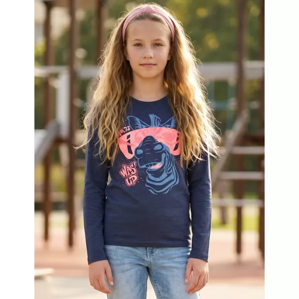  Girl's T -Shirt mit langen Ärmeln SAM 73 AGNES GT 555 BLAU 