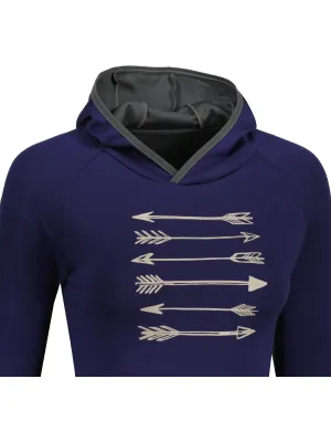 Damen-Sweatshirt SENSOR MERINO UPPER ARROWS 21200041 DEEP BLUE