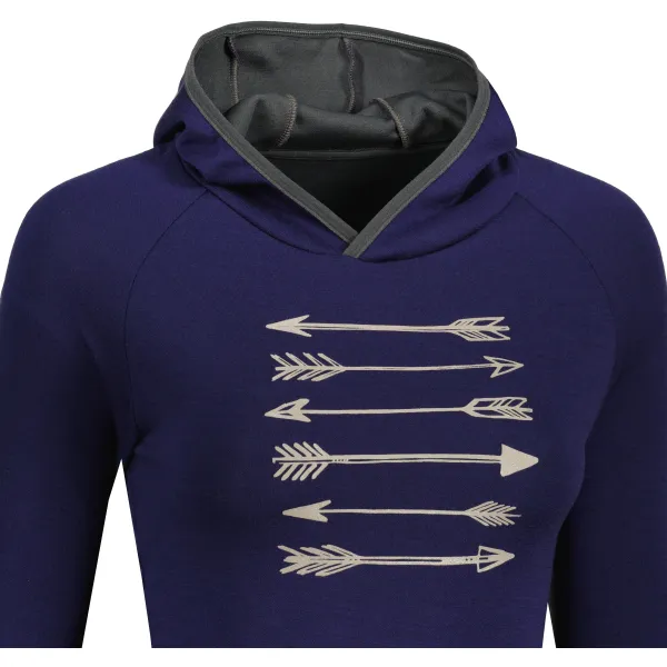  Damen-Sweatshirt SENSOR MERINO UPPER ARROWS 21200041 DEEP BLUE 