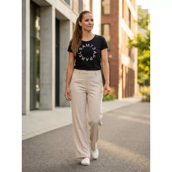  Frauen t -Shirt mit kurzen Ärmeln SAM 73 ARIAS WT 825 SCHWARZ 