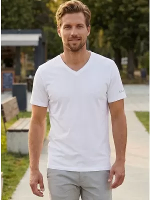 Herren t -Shirt mit kurzen Ärmeln SAM 73 BLANE MT 807 WEIß