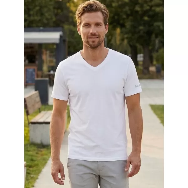  Herren t -Shirt mit kurzen Ärmeln SAM 73 BLANE MT 807 WEIß 