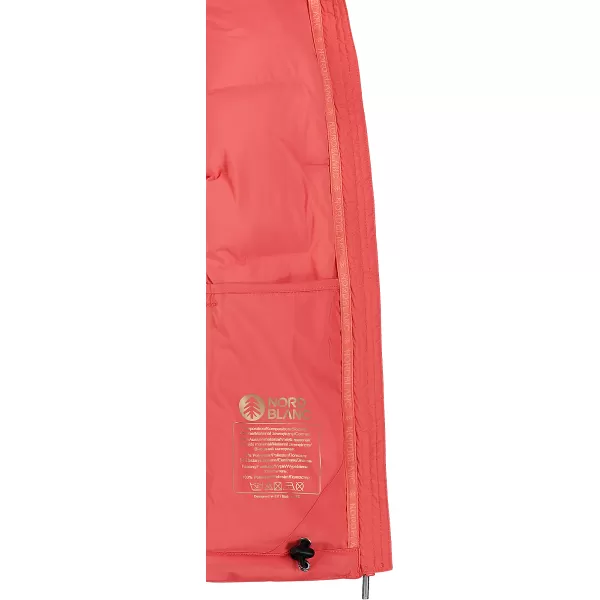  Winterweste für Damen NORDBLANC PLAINNESS NBWJL7536 ROTE KORALLE 