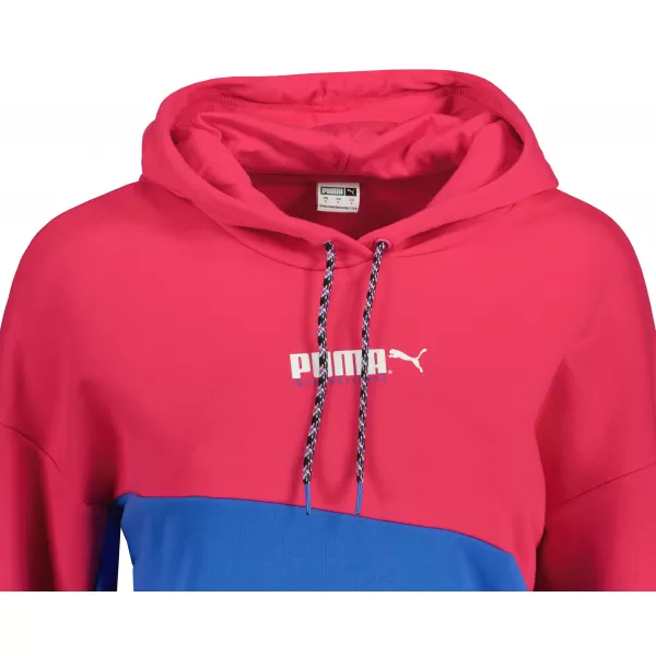  Crop-Top-Sweatshirt für Damen PUMA INTL HOODIE TR 531649-14 ROTE BETE LILA 