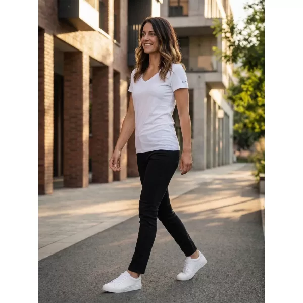  Damen-T-Shirt mit kurzen Ärmeln SAM 73 UNA WT 866 WEIß 