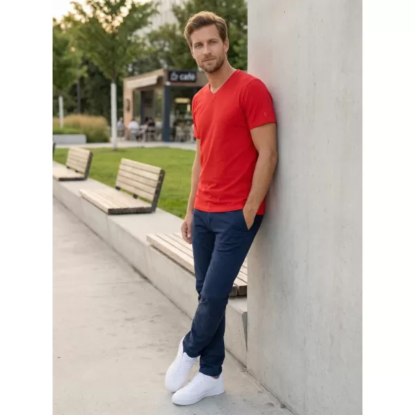  Herren t -Shirt mit kurzen Ärmeln SAM 73 BLANE MT 807 ROT 