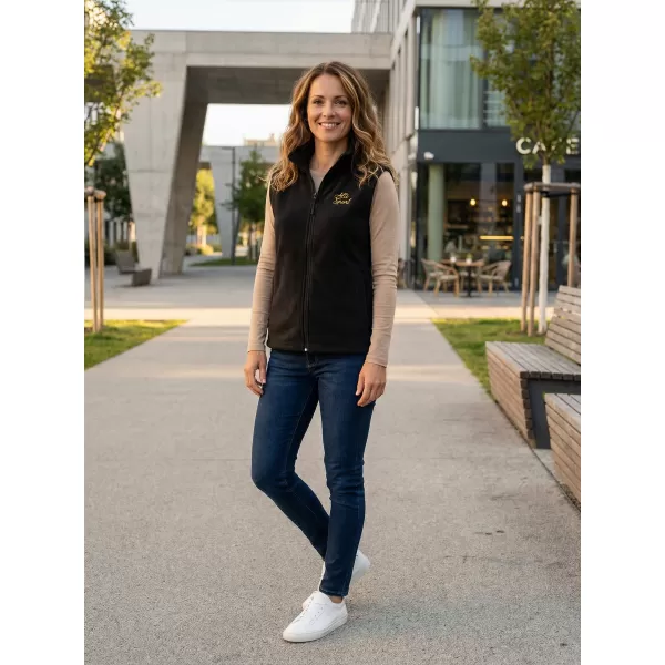  Fleeceweste für Damen ALTISPORT ALW056518 SCHWARZ UND GOLD 