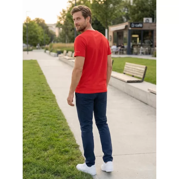  Herren t -Shirt mit kurzen Ärmeln SAM 73 BLANE MT 807 ROT 