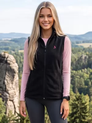 Fleeceweste für Damen ALTISPORT ALW002518 SCHWARZ ROSA