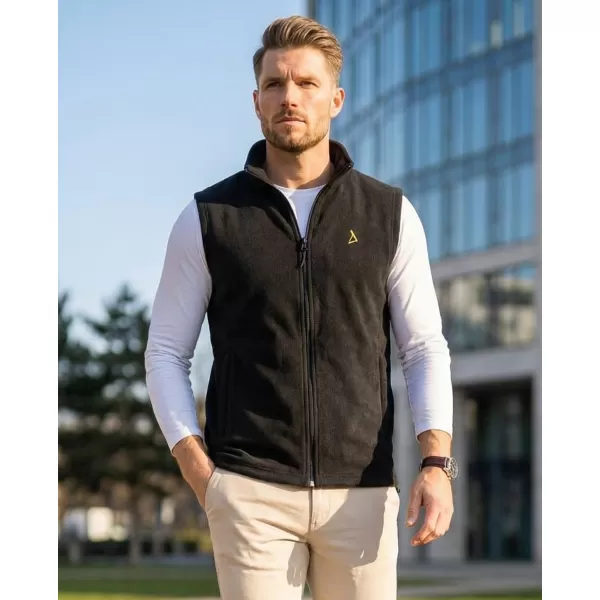  Fleeceweste für Herren ALTISPORT ALM002518 SCHWARZ UND GOLD 