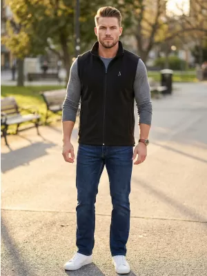 Fleeceweste für Herren ALTISPORT ALM002518 SCHWARZ