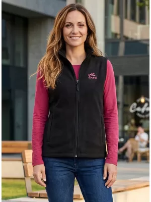 Fleeceweste für Damen ALTISPORT ALW056518 SCHWARZ ROSA