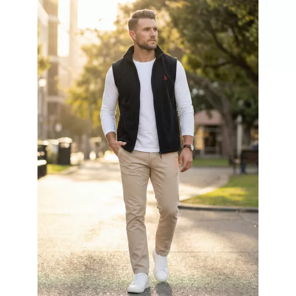  Fleeceweste für Herren ALTISPORT ALM002518 SCHWARZ UND ROT 