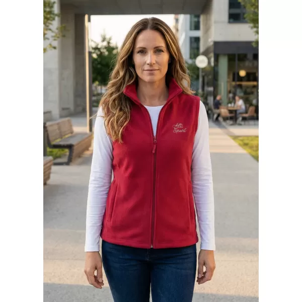  Fleeceweste für Damen ALTISPORT ALW056518 BURGUND 