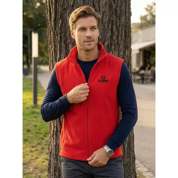  Fleeceweste für Herren ALTISPORT ALM006518 ROT 