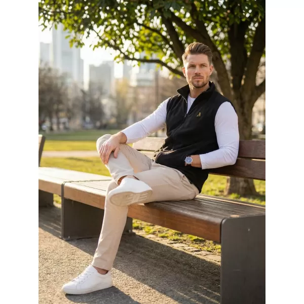  Fleeceweste für Herren ALTISPORT ALM002518 SCHWARZ UND GOLD 