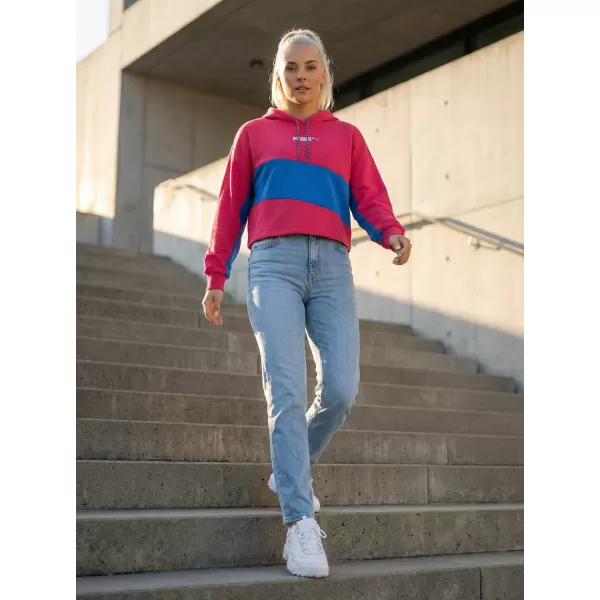  Crop-Top-Sweatshirt für Damen PUMA INTL HOODIE TR 531649-14 ROTE BETE LILA 