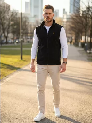 Fleeceweste für Herren ALTISPORT ALM002518 SCHWARZ UND GOLD