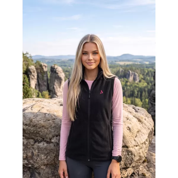 Fleeceweste für Damen ALTISPORT ALW002518 SCHWARZ ROSA 