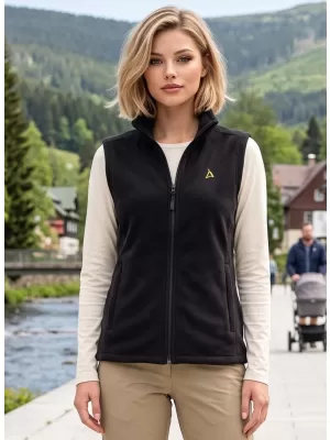Fleeceweste für Damen ALTISPORT ALW002518 SCHWARZ UND GOLD