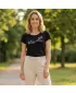 Damen-T-Shirt ALTISPORT ALW128122 SCHWARZ UND GOLD