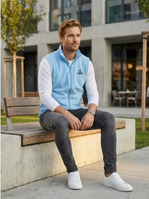 Fleeceweste für Herren ALTISPORT ALM006518 AZURBLAU