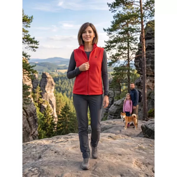  Fleeceweste für Damen ALTISPORT ALW002518 ROT 