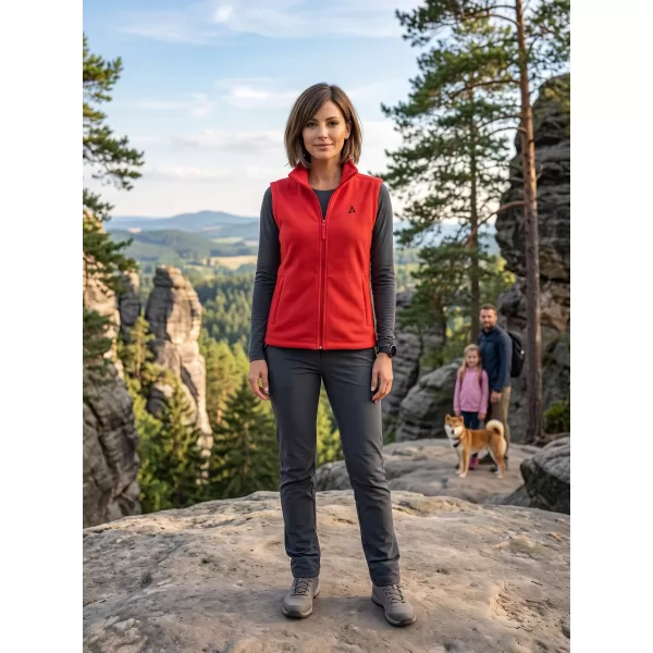  Fleeceweste für Damen ALTISPORT ALW002518 ROT 