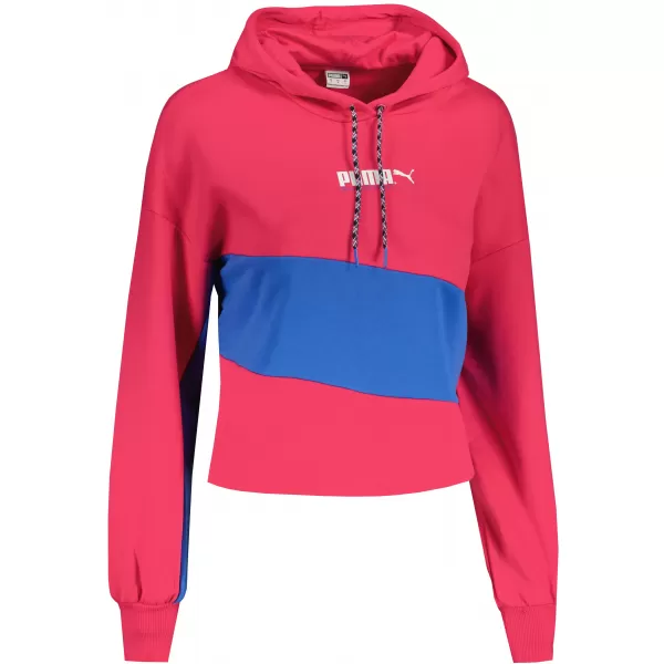  Crop-Top-Sweatshirt für Damen PUMA INTL HOODIE TR 531649-14 ROTE BETE LILA 